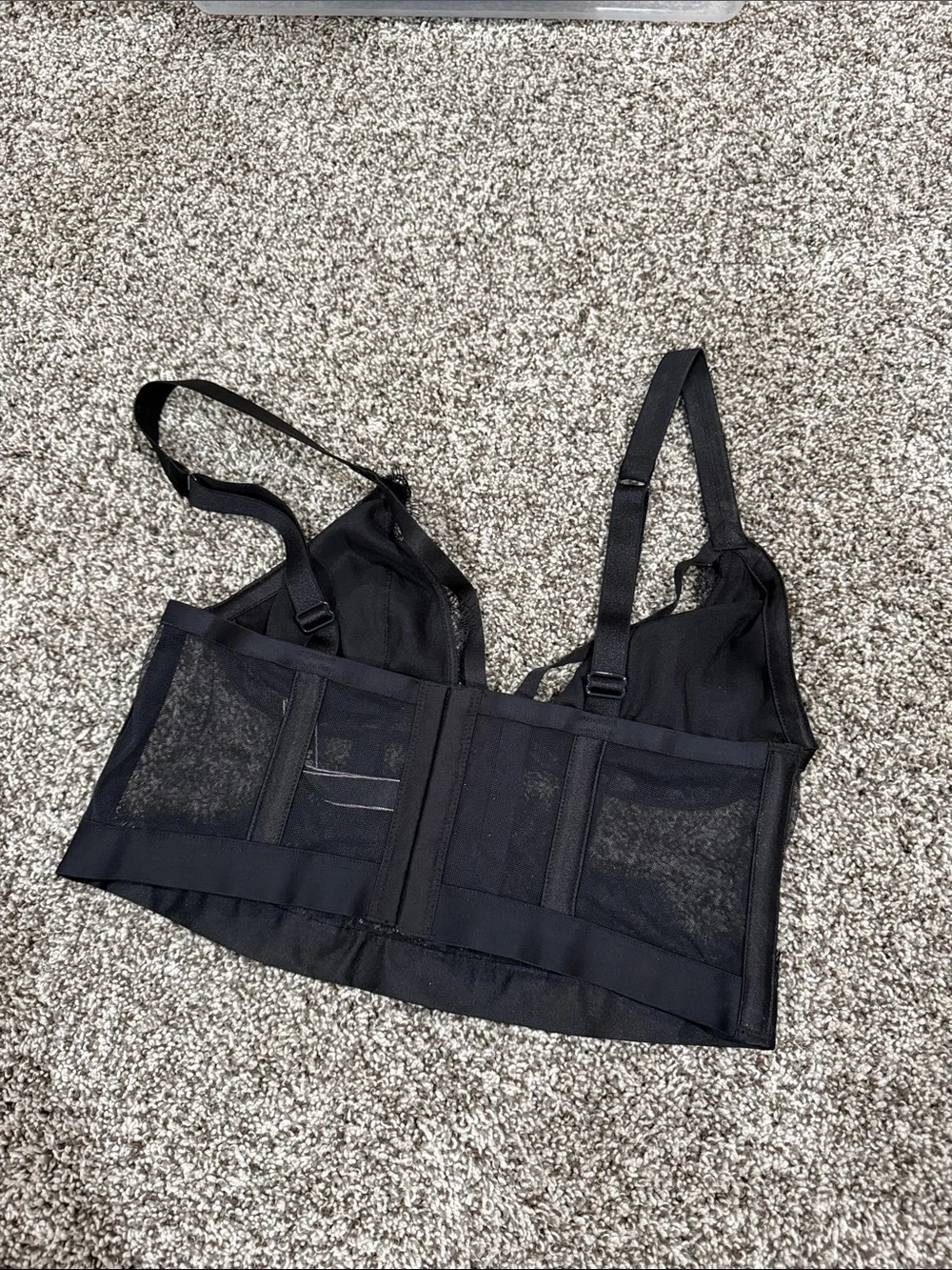 Victoria's Secret Black Lace Longline Bralette